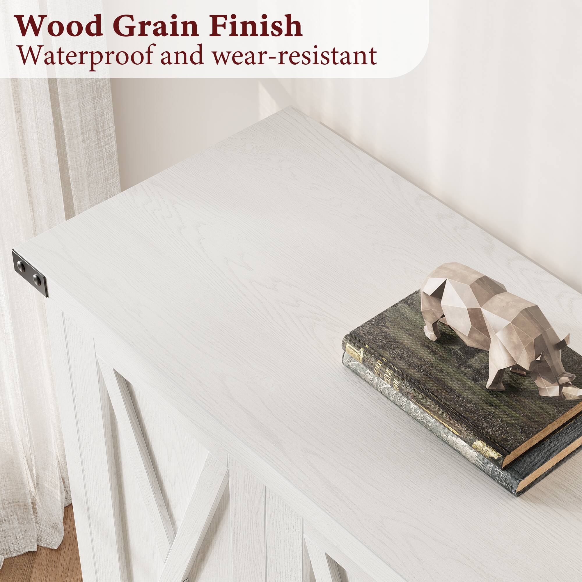 Wood Grain Finish  
Waterproof and wear-resistant