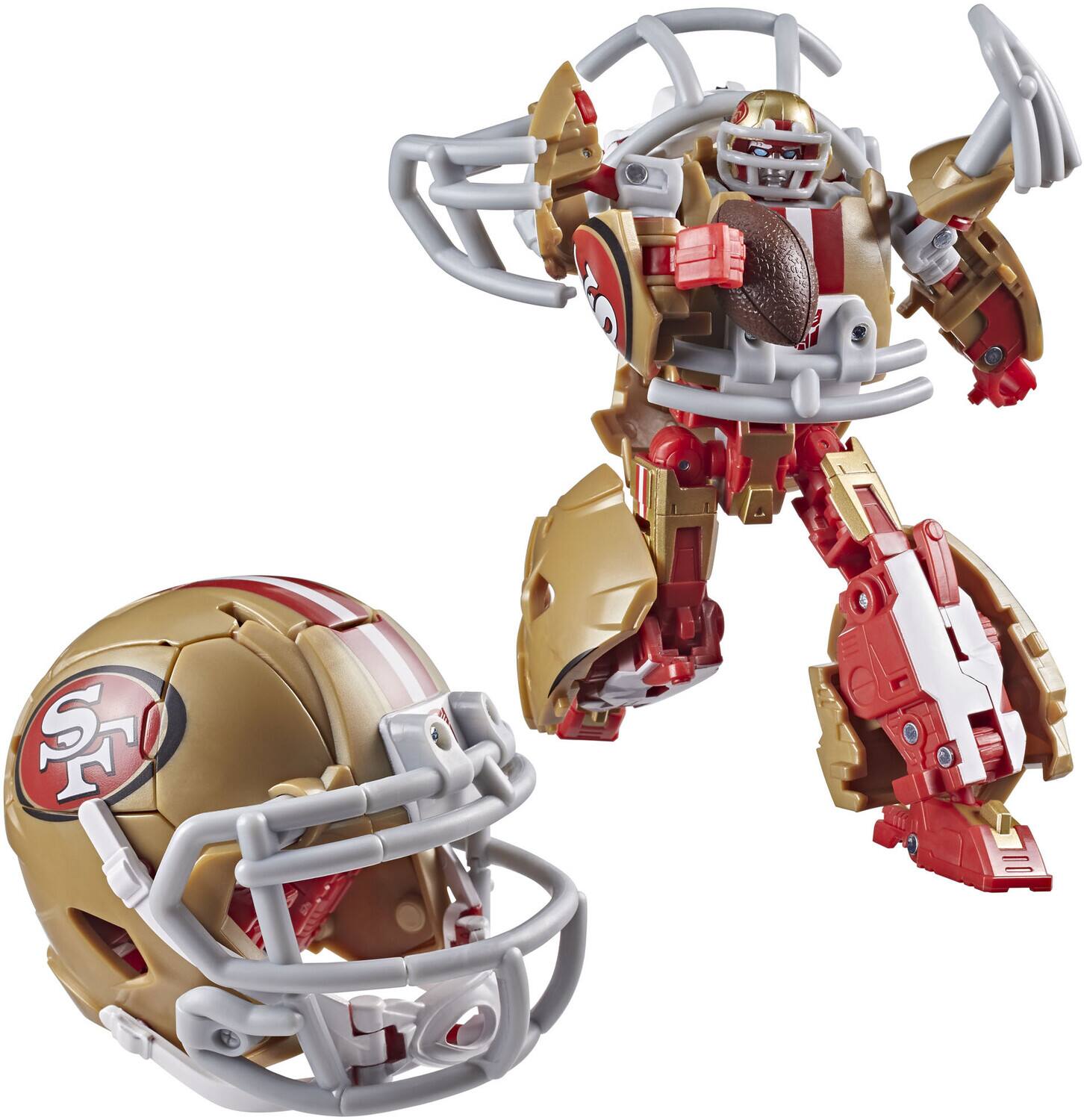 Alt View 1. Hasbro - Transformers x NFL - San Francisco 49ers - Goldrush Helmet Action Figure   - COLLECTIBLES - Multicolor.