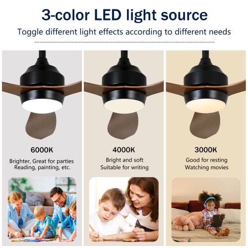 3-color LED light source

Toggle different light effects according to different needs

6000K
Brighter, Great for parties, Reading, painting, etc.

4000K
Bright and soft, Suitable for writing

3000K
Good for resting, Watching movies