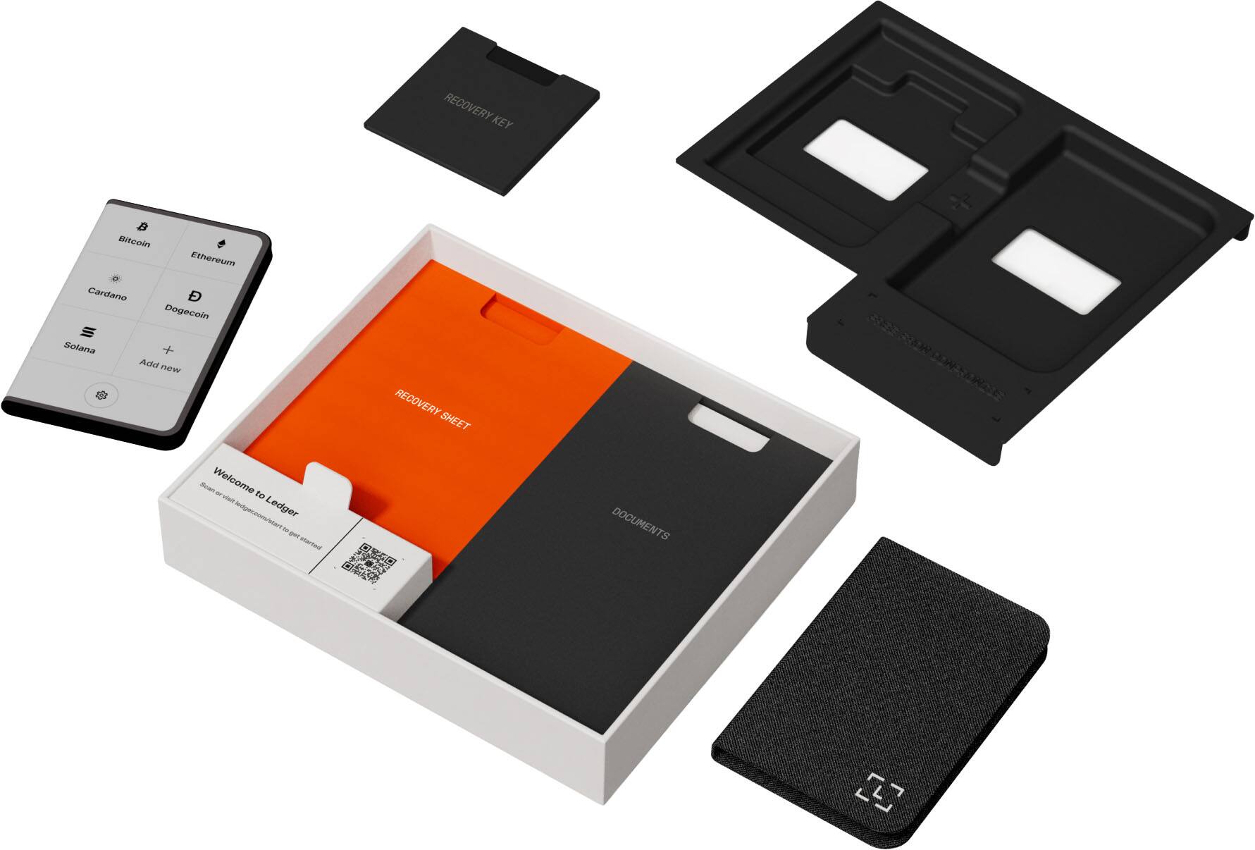 RECOVERY KEY Bitcoin Ethereum Cardano Dogecoin Solana + Add new RECOVERY SHEET Welcome to Ledger DOCUMENTS