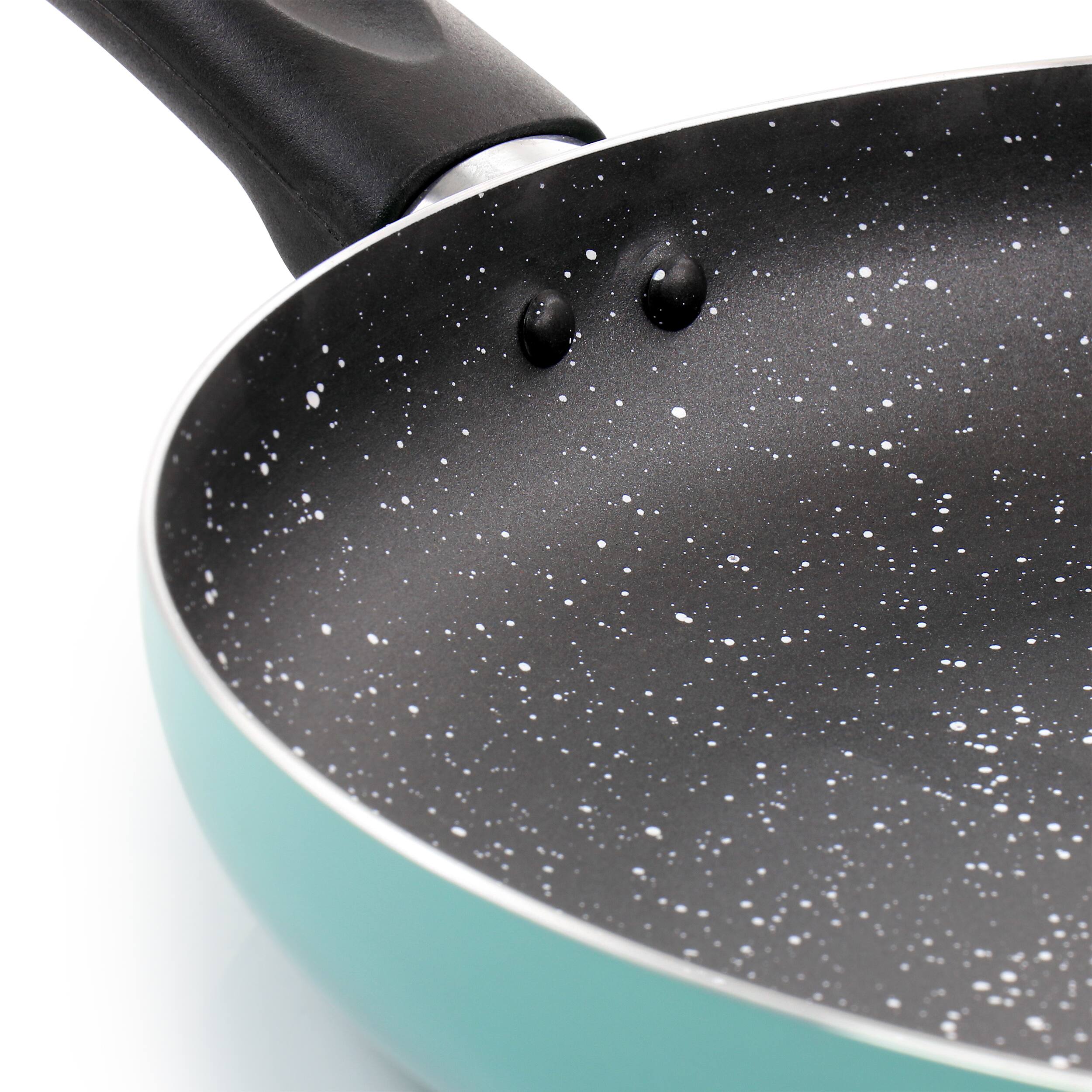 Alt View 2. Oster - Oster Luneta 11.5 Inch Aluminum Nonstick Frying Pan in Teal - Teal.