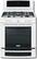 Front Standard. Electrolux - 30" Self-Cleaning Freestanding Double Oven Gas Convection Range - White.