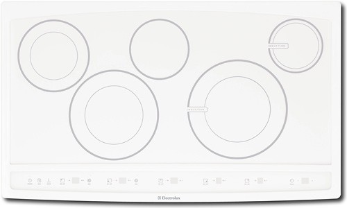 White Electric Induction Range best buy electrolux 36 electric hybrid induction cooktop white ew36cc55gw