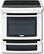 Front Standard. Electrolux - 30" Self-Cleaning Slide-In Double Oven Electric Convection Range - White.