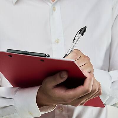 Alt View 4. Staples -  Ballpoint Retractable Pens, Medium Point, 50/Pack  - Assorted Ink.