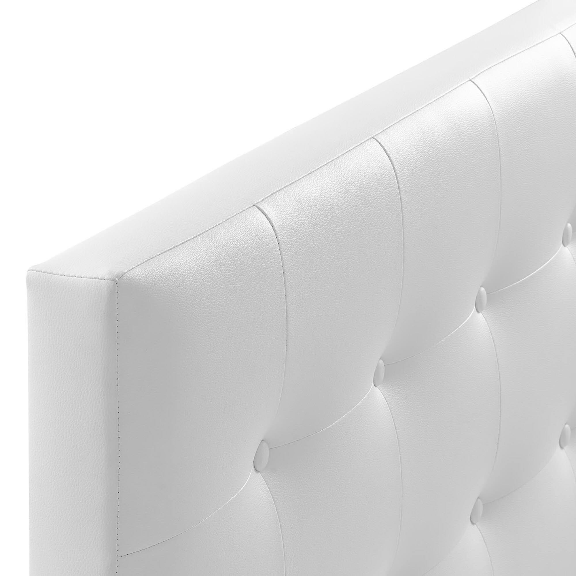 Back. Modway - Emily Upholstered Vinyl King Headboard by Modway - White.