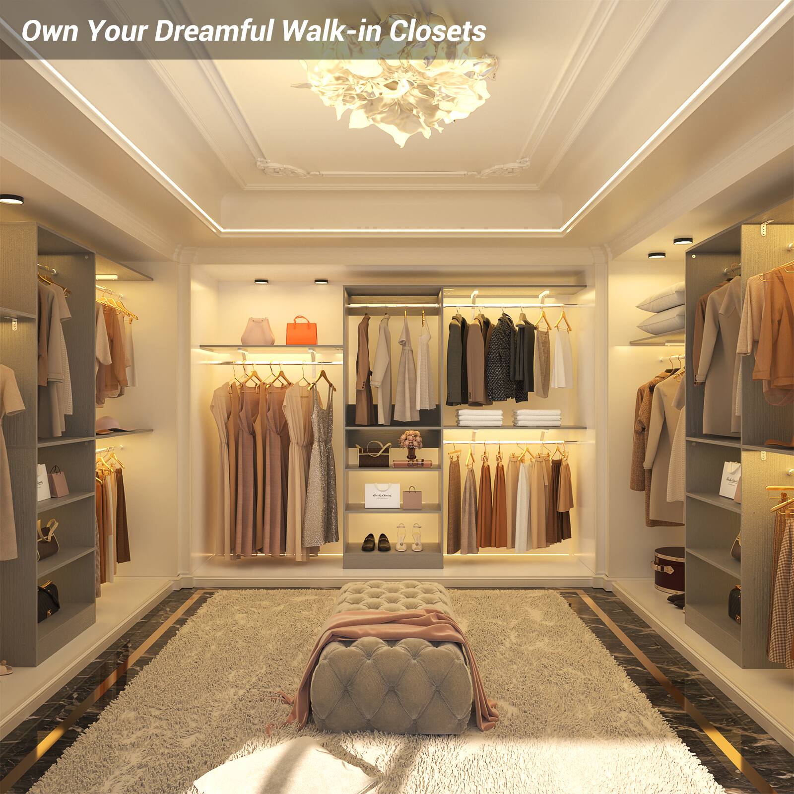 Own Your Dreamful Walk-in Closets