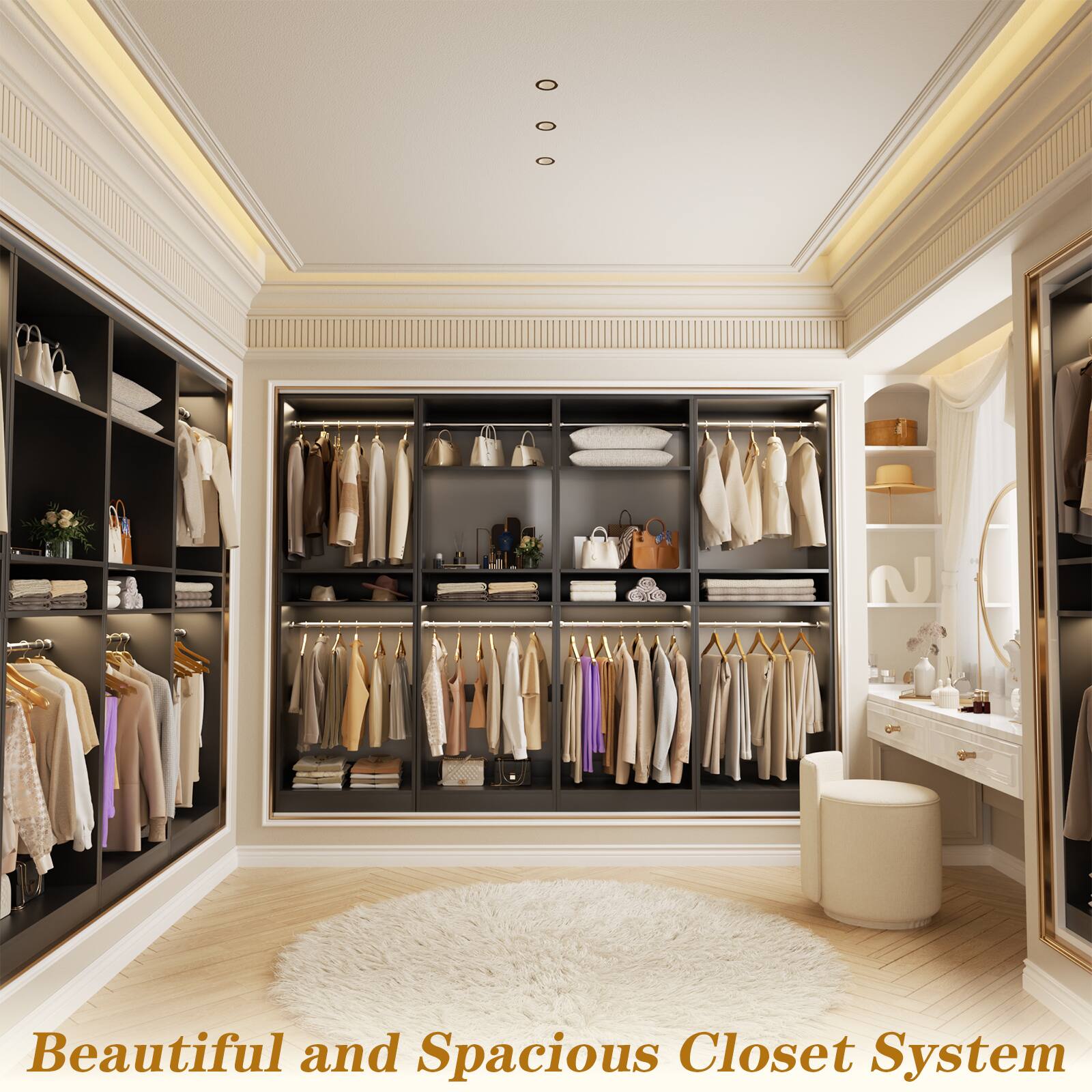 Beautiful and Spacious Closet System