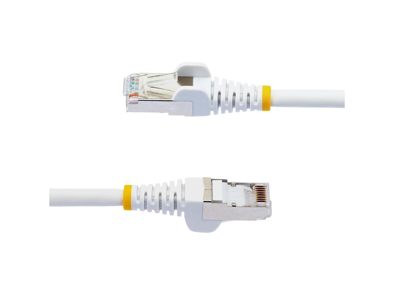 Alt View 5. StarTech.com - StarTech 100ft CAT6a Ethernet Cable, 10GbE, 100W PoE++, Shielded, LSZH, 27AWG, 500MHz, White.