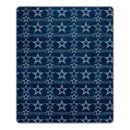 Pegasus - Dallas Cowboys 50" x 60" Repeat Big Logo Wordmark Ultra Soft Blanket - Multicolor