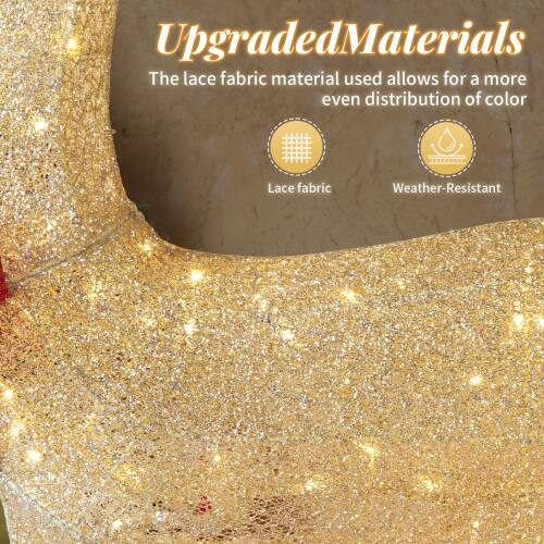 Upgraded Materials

The lace fabric material used allows for a more even distribution of color

- Lace fabric
- Weather-Resistant