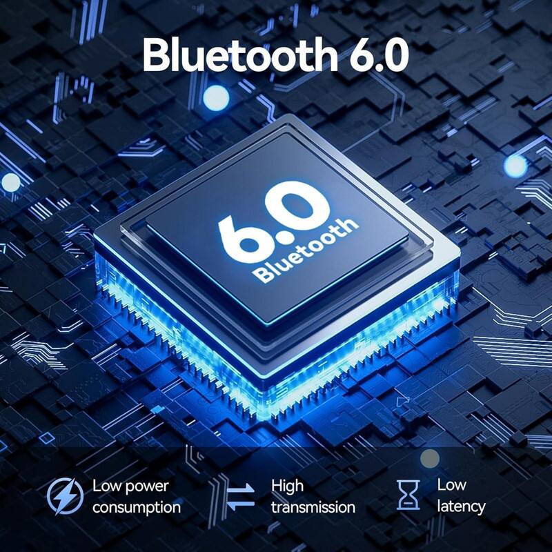 Bluetooth 6.0

- Low power consumption
- High transmission
- Low latency