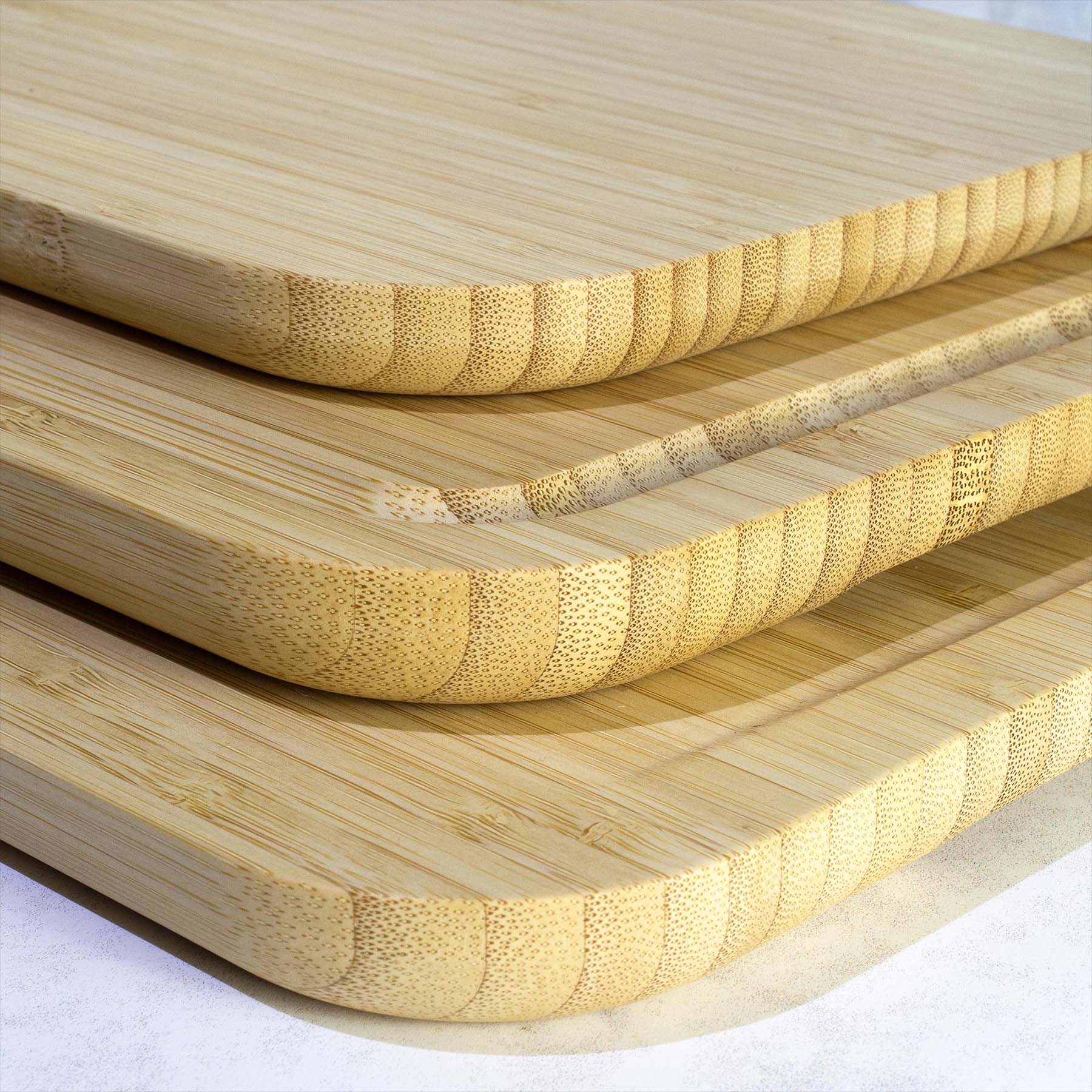 Alt View 2. Totally Bamboo - 3-Piece Cutting Board Set with Juice Grooves.
