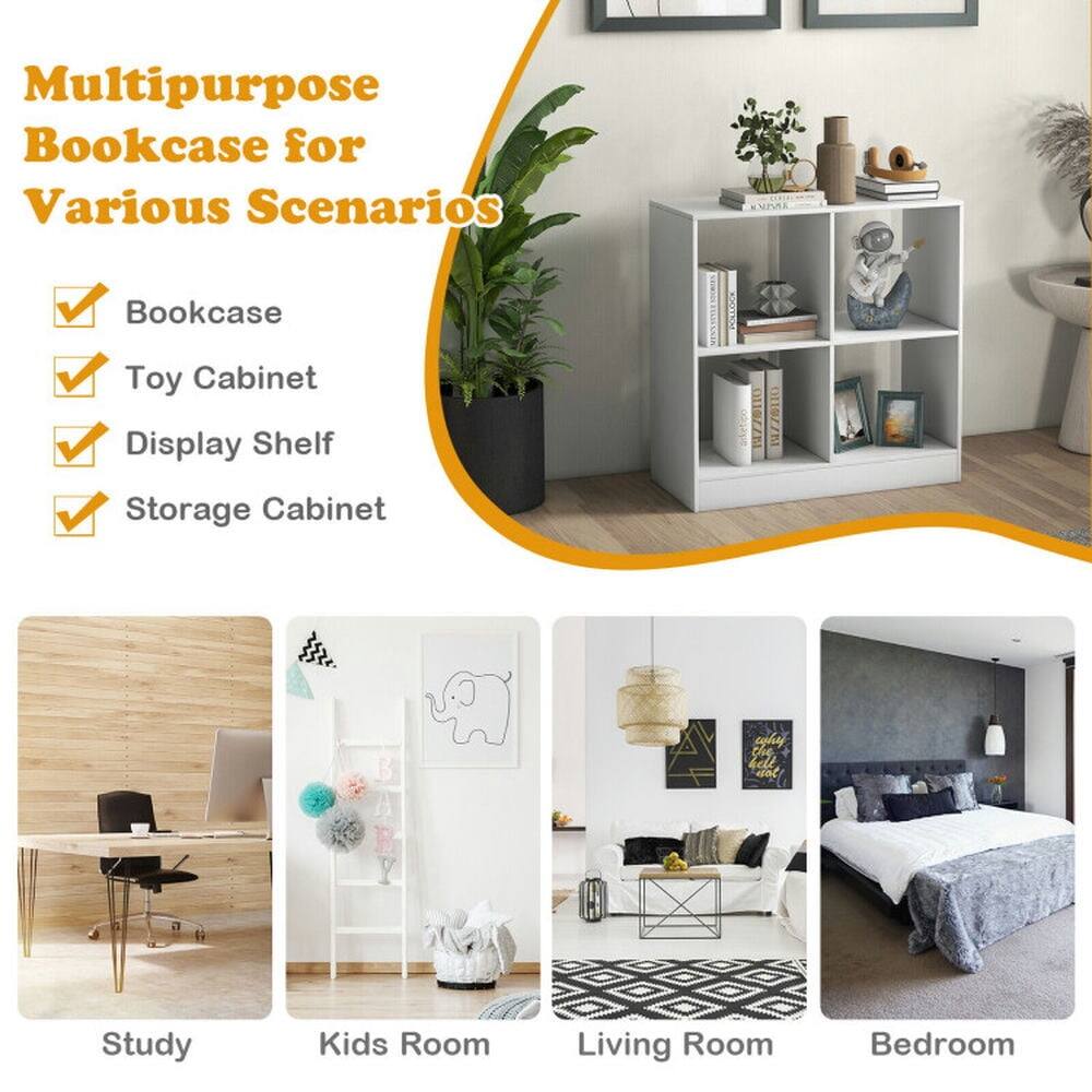 Multipurpose Bookcase for Various Scenarios

- Bookcase
- Toy Cabinet
- Display Shelf
- Storage Cabinet

Study  
Kids Room  
Living Room  
Bedroom