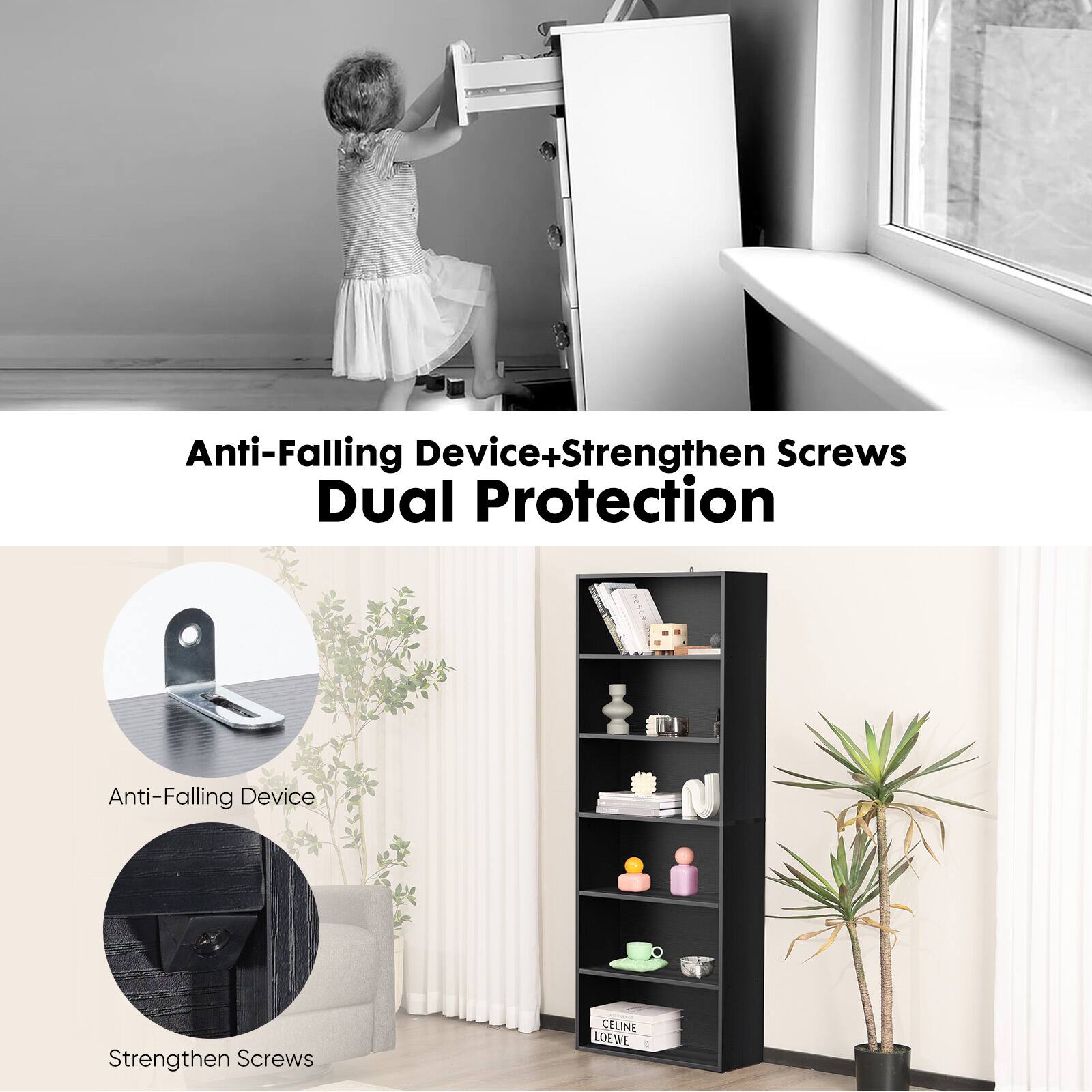 Anti-Falling Device + Strengthen Screws Dual Protection

Anti-Falling Device

Strengthen Screws