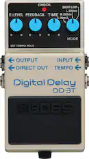 CHECK
E.LEVEL FEEDBACK TIME
SET TEMPO: HOLD
OUTPUT DIRECT OUT
INPUT TEMPO
Digital Delay DD-3T
BOSS
SHORT LOOP
L. 800ms
M. 200ms
S. 50ms
MODE