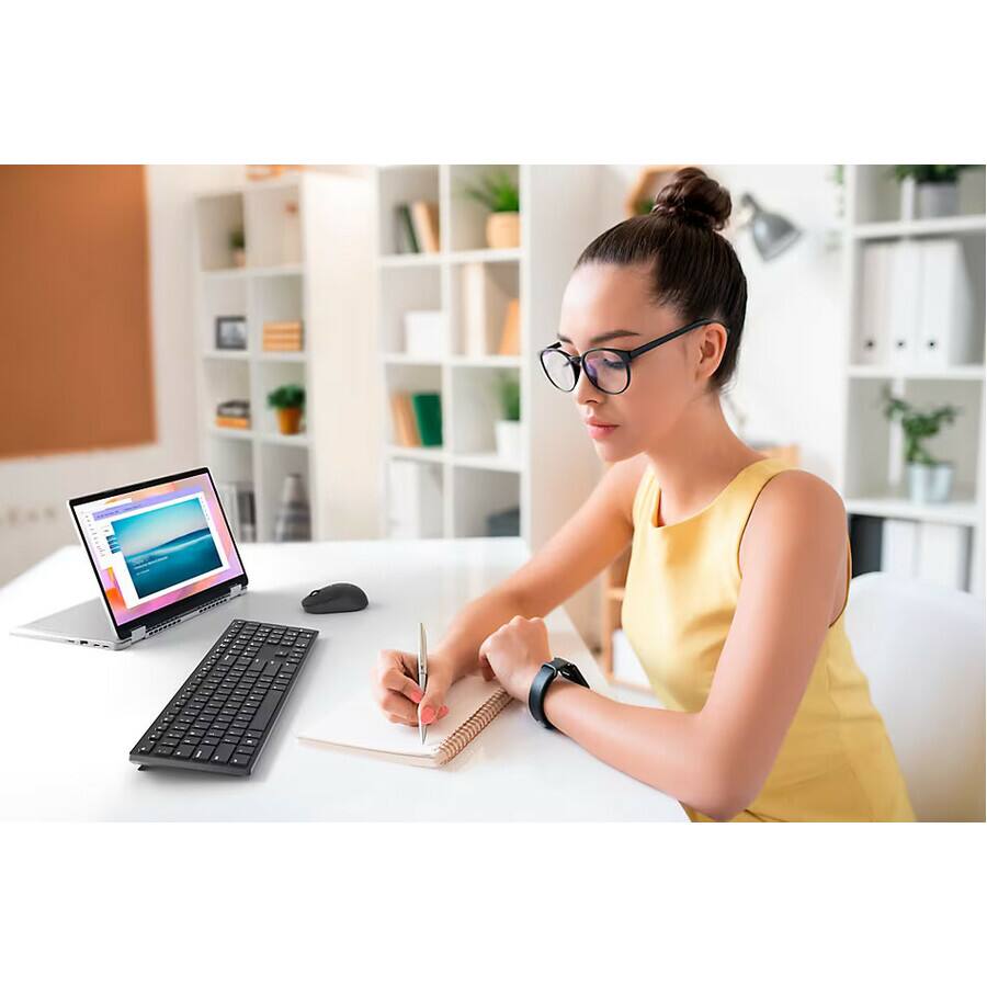 Alt View 2. Dell - Dell KB500 Keyboard - Wireless Connectivity - RF - Full-size - 2.40 GHz - Volume Down, Volume Up, Mute Hot Key(s) - Macaron.