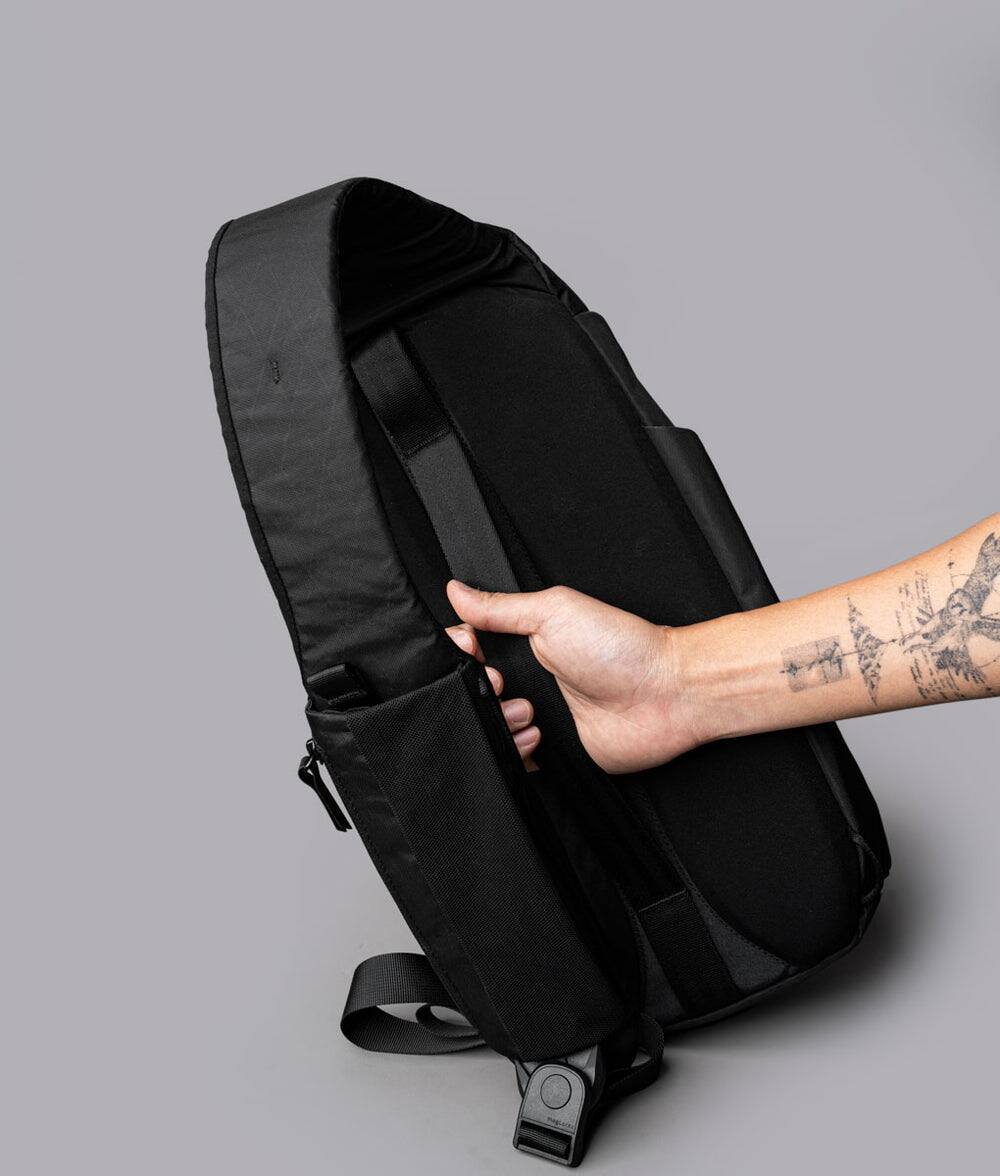 Alt View 10. ALPAKA - Metro Crossbody Left Shoulder Sling Bag Men,Sling Backpack - Fits 11" Tablet - Single Shoulder - Black X-Pac VX42.