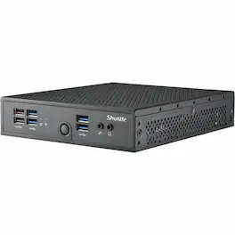 Shuttle - XPC slim DS50U7 Barebone System - Slim PC - 1 x Processor Support - 1 x Intel Core i7 13th Gen i7-1355U 1.70 GHz - Black