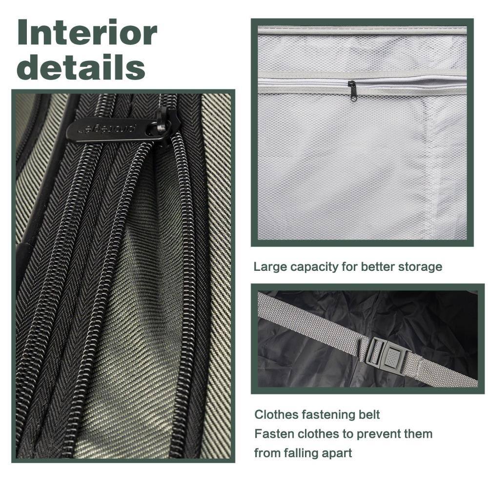Interior details

- Large capacity for better storage
- Clothes fastening belt
  - Fasten clothes to prevent them from falling apart