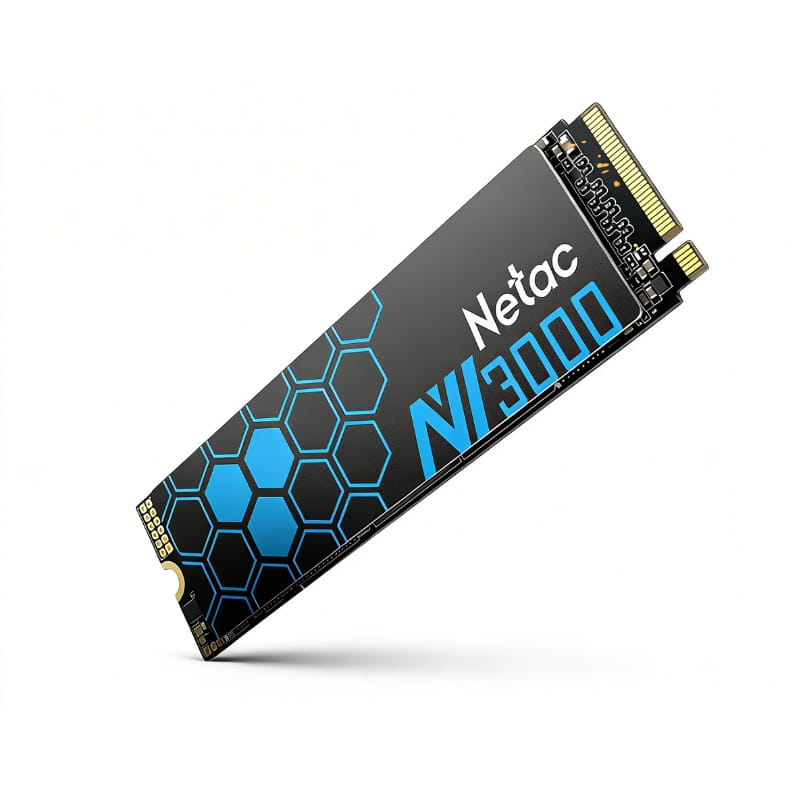 Netac - NV3000 250GB M.2 NVMe PCIe 3.0 SSD, Up to 3100MB/s Read, TLC NAND, Heatsink