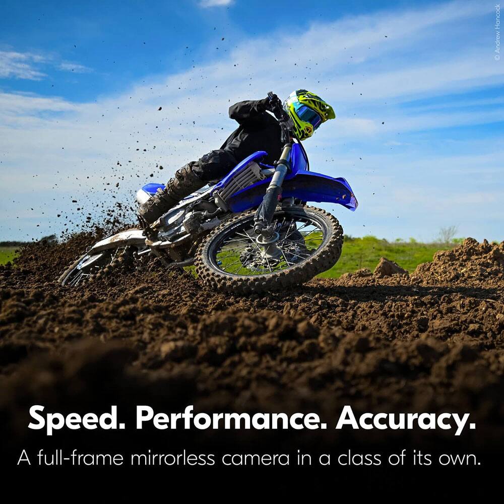 Speed. Performance. Accuracy.  
A full-frame mirrorless camera in a class of its own.