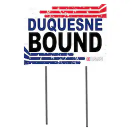 Jardine - Duquesne Dukes 18" x 24" Bound Yard Sign - White