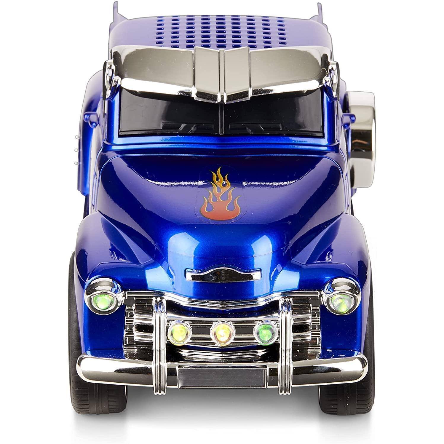 Alt View 2. Pacoar Cade - Led Light 1953 Hot Rod Pickup Truck Replica 3-inch Speakers Hands Free Link Built-in Microphone Fm Radio And Led Party - Red.