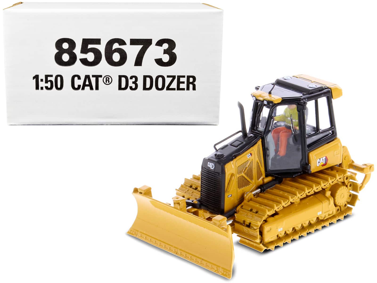 "CAT Caterpillar D3 Track Type Dozer with Operator ""High Line"" Series 1/50 Diecast Model by Diecast Masters" price history on PriceWatchPro