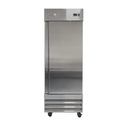 Front. Magic Chef - Commercial 23 cu. ft. Single Door Upright Freezer in Stainless Steel - Stainless Steel.
