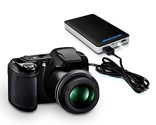 Left. HQRP - USB Converter Cable for Fuji FujiFilm FinePix S5700, S6000fd, S602, S602Z Pro, S9600, V10, Z1, Z10fd Z100d S3350 Camera.