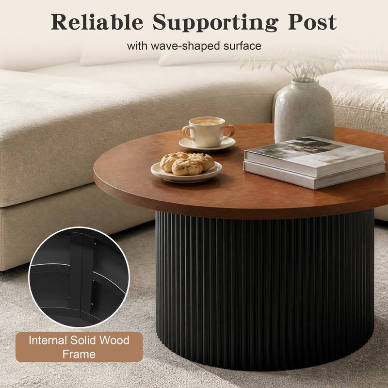 Reliable Supporting Post with wave-shaped surface  
Internal Solid Wood Frame