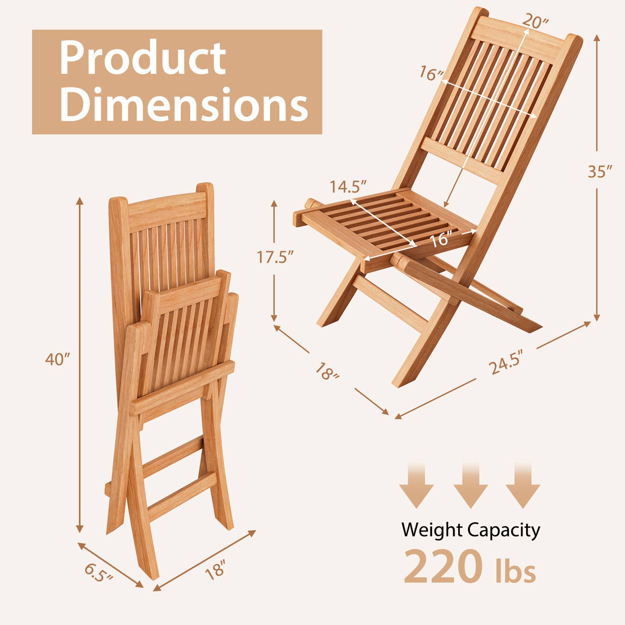 Product Dimensions  
- Height: 40"  
- Width: 24.5"  
- Depth: 18"  
- Seat Height: 17.5"  
- Seat Depth: 16"  
- Back Height: 35"  
- Back Width: 20"  
- Armrest Height: 14.5"  
- Leg Width: 6.5"  

Weight Capacity: 220 lbs