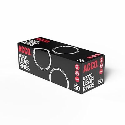 ACCO LOOSE LEAF RINGS 2 375  
ACCO LOOSE LEAF RINGS 50