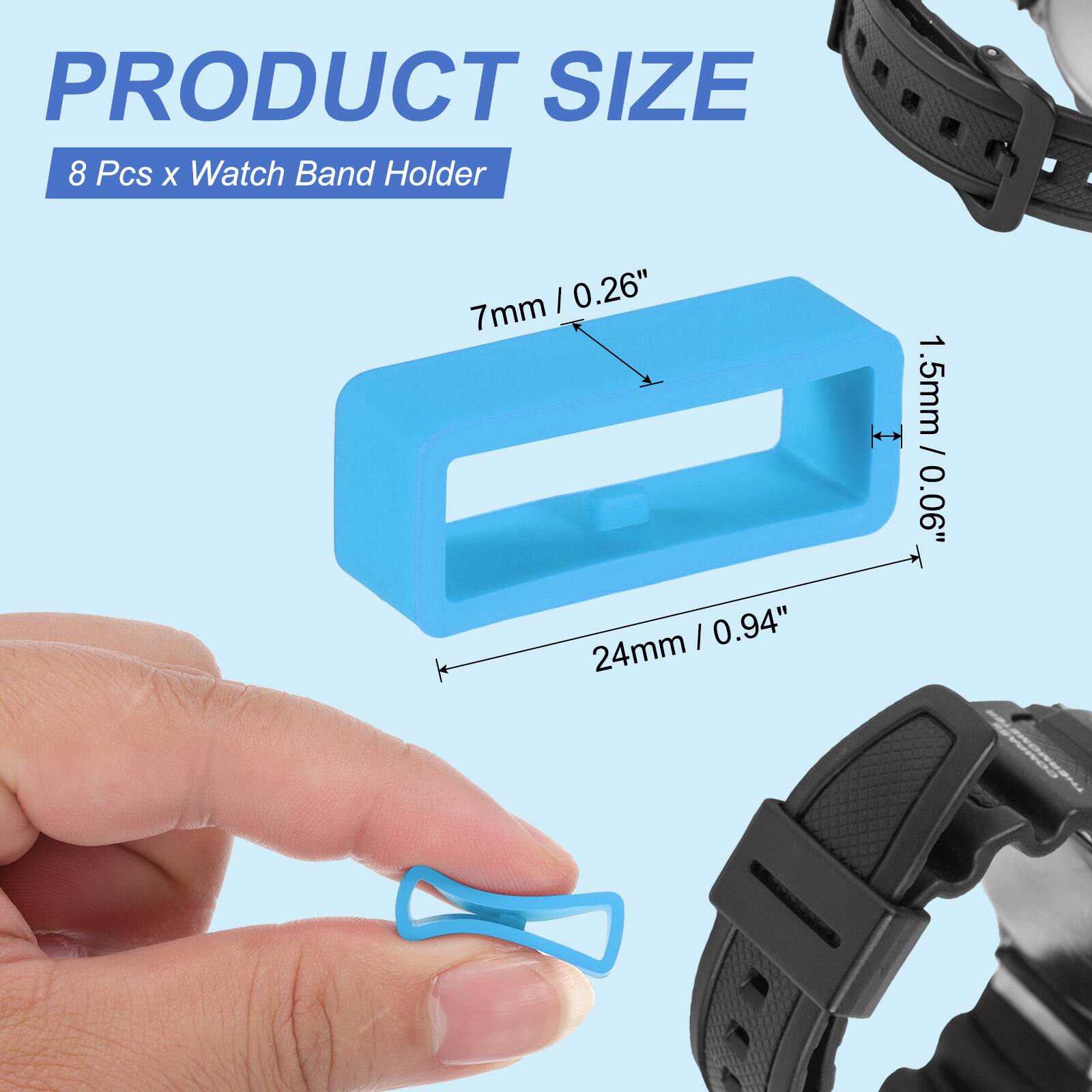 PRODUCT SIZE  
8 Pcs x Watch Band Holder  
7mm / 0.26"  
24mm / 0.94"  
1.5mm / 0.06"