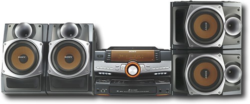 Zeehaven Met pensioen gaan steno Best Buy: Sony 1000W 3-Disc Mini Hi-Fi Stereo System with Dual Cassette  Decks LBT-ZUX9