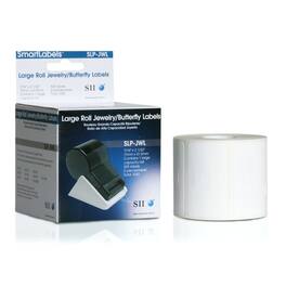 Seiko - SLP-JWL Jewellery Labels - 7/16" Width x 2 1/32" Length - Rectangle - Direct Thermal - White - 1050 / Roll - 1 /