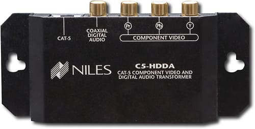 Niles - Cat-5 Component Video and Digital Audio Balun Connector - Larger Front