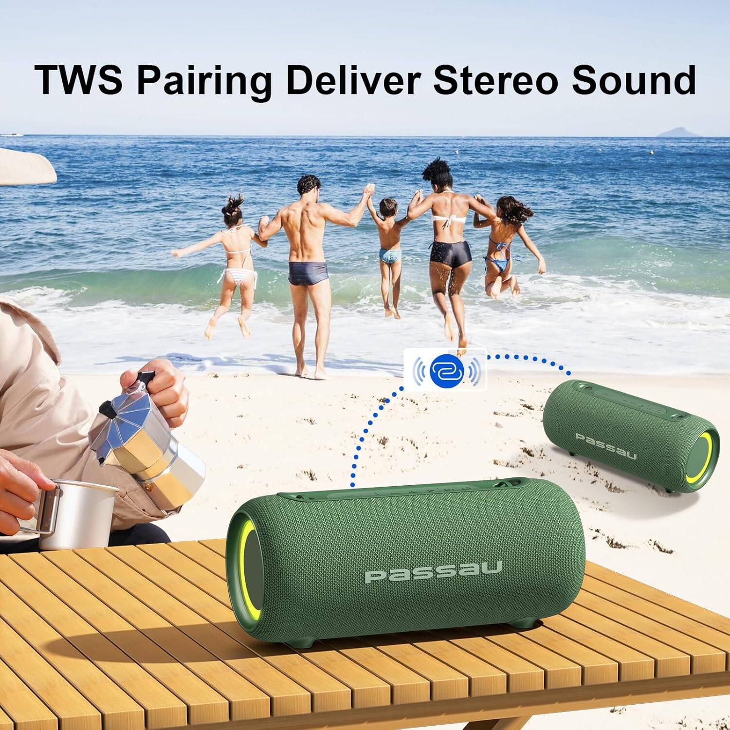 TWS Pairing Deliver Stereo Sound  
@ passau Passau