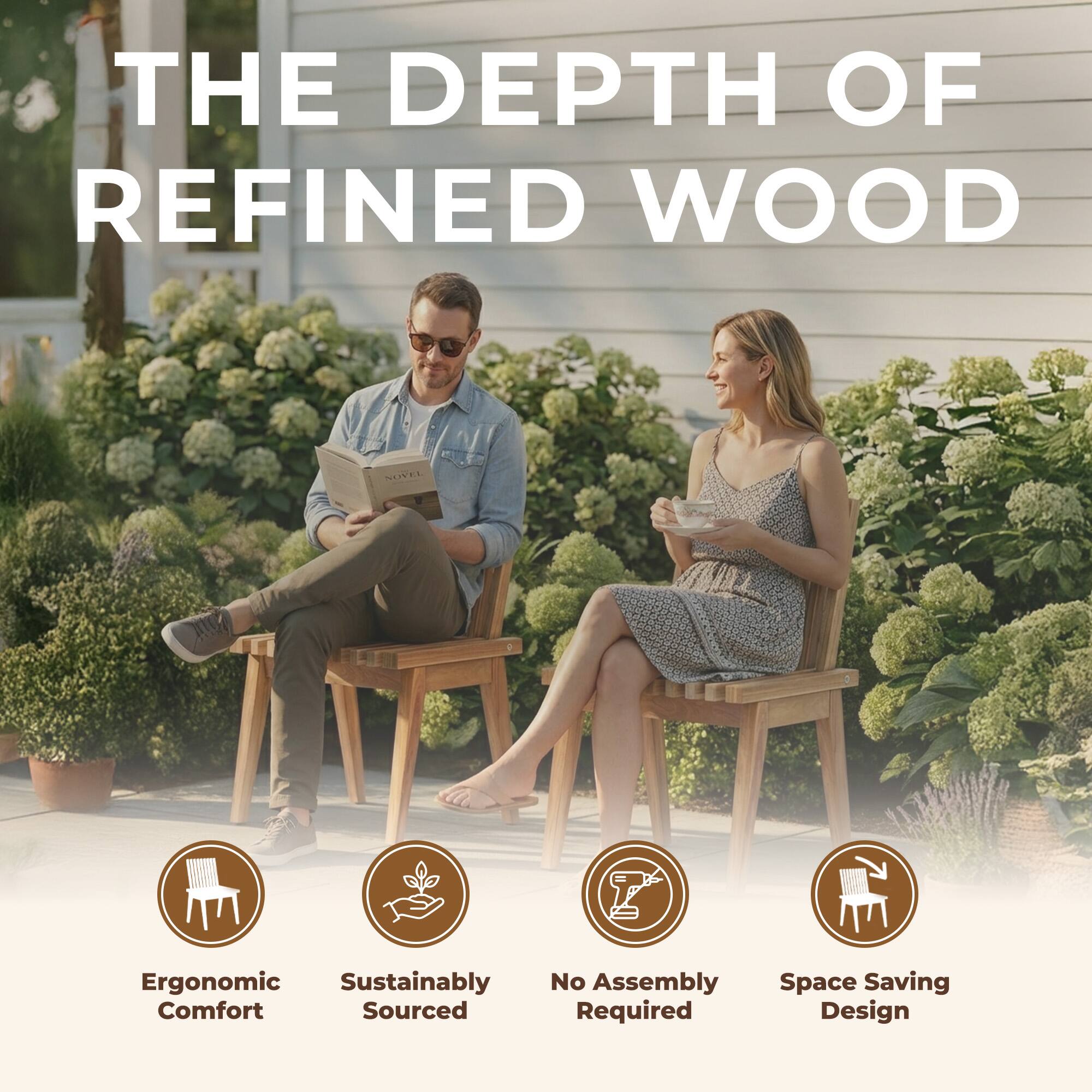 THE DEPTH OF REFINED WOOD

NEIVEL AI

Ergonomic Comfort
Sustainably Sourced
No Assembly Required
Space Saving Design