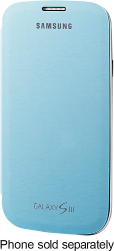  Samsung - Flip-Cover Case for Samsung Galaxy S III Cell Phones - Light Blue