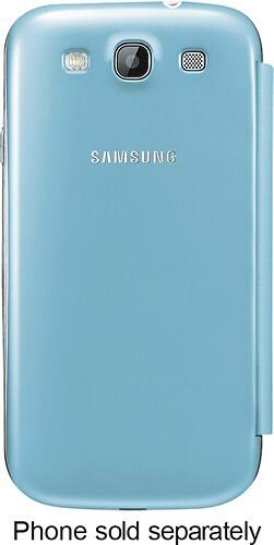 Alt View Standard 1. Samsung - Flip-Cover Case for Samsung Galaxy S III Cell Phones - Light Blue.