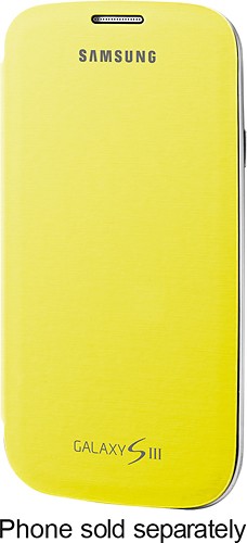  Samsung - Flip-Cover Case for Samsung Galaxy S III Cell Phones - Yellow