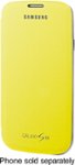 Front Standard. Samsung - Flip-Cover Case for Samsung Galaxy S III Cell Phones - Yellow.