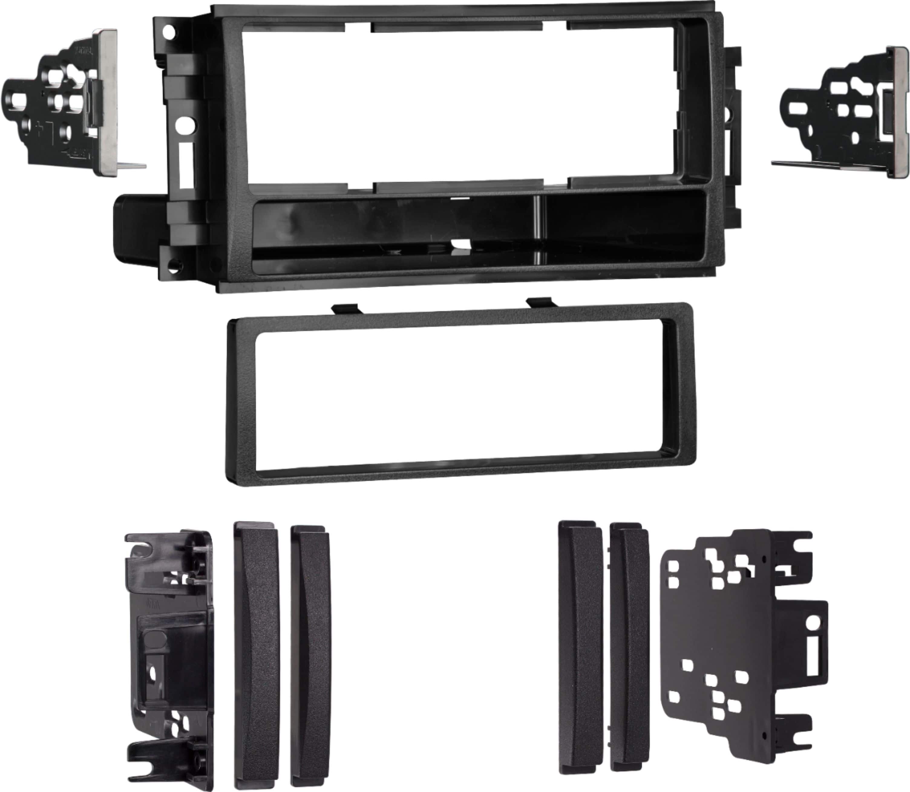Front. Metra - Dash Kit for Select 2007-2020 Jeep Dodge Volkswagen Ram Chrysler Mitsubishi DIN DDIN - Black.
