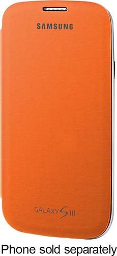  Samsung - Flip-Cover Case for Samsung Galaxy S III Cell Phones - Orange