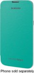 Front Standard. Samsung - Flip-Cover Case for Samsung Galaxy Note II Cell Phones - Mint Green.