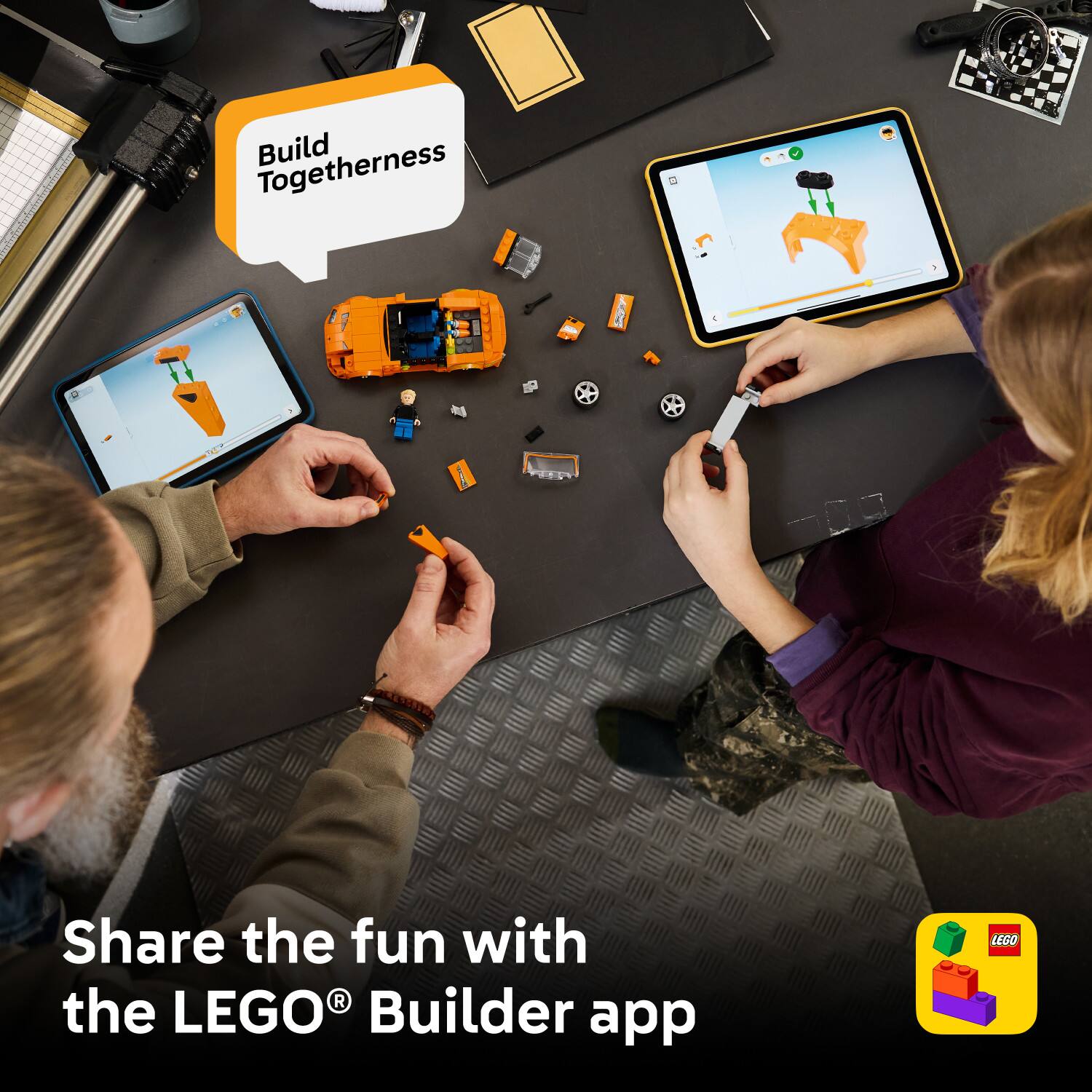 Build Togetherness

Share the fun with the LEGO® Builder app