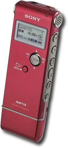 Best Buy: Sony Digital Voice Recorder Red ICD-UX70RED