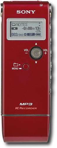  Sony - Digital Voice Recorder - Red